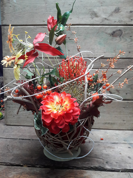 Bloemstuk 5 - Herfstschaal - € 28,50
